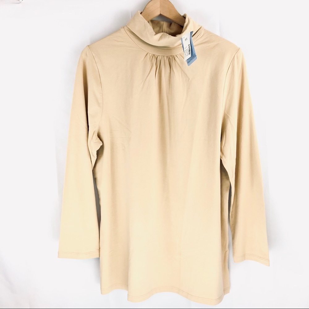 Liz & Me Essentials Turtleneck Knit Top Womens 14W